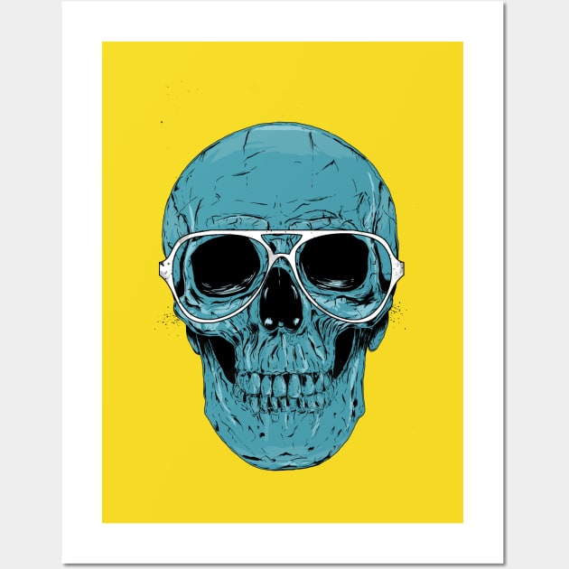 Blue skull II Wall Art by soltib